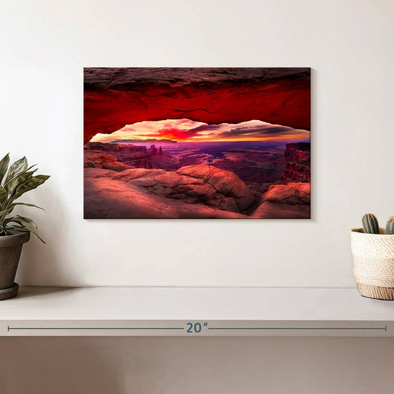 Alvord Mesa Arch Fiery Sunrise, H 8 po x l 12 po
