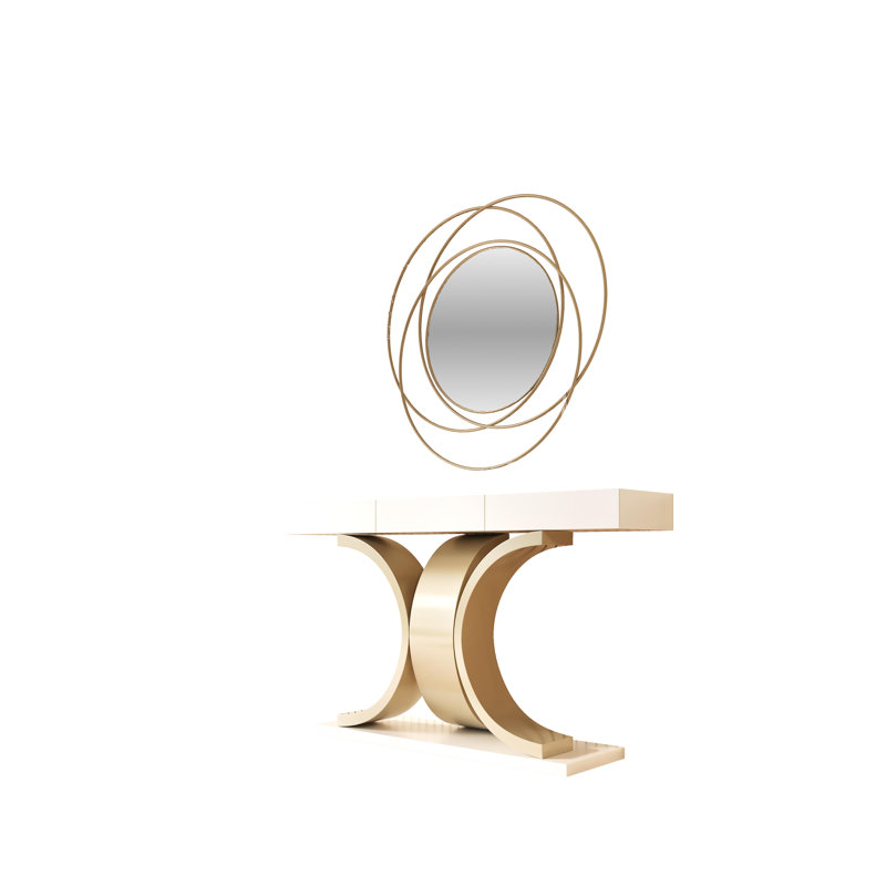 Imperium Console With Mirror, 72" H x 50" W x 20" D