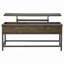 Ensemble de table basse et de table de bout en chêne 2 pièces