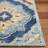 Deacon Damask Hand Tufted Wool Navy Area Rug-1683876412