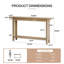 Console 63 pouces Farmhouse