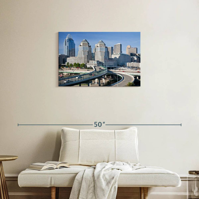 Ohio Cincinnati Cityscape, 20" H x 30" W