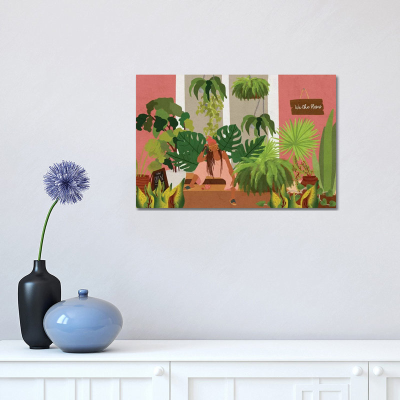Plant Mom by Reyna Noriega - Print on Canvas, 20.32 cm H x 30.48 cm W, No Framed