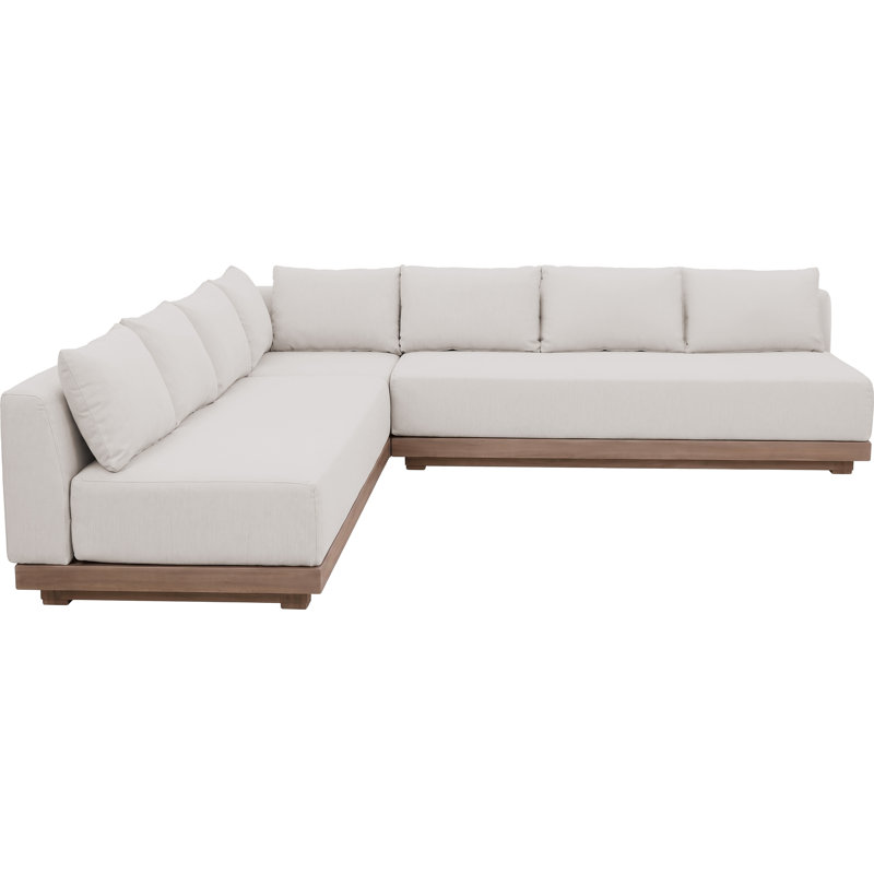Canapé modulaire d'extérieur Solace, 7, Cream, Symmetrical