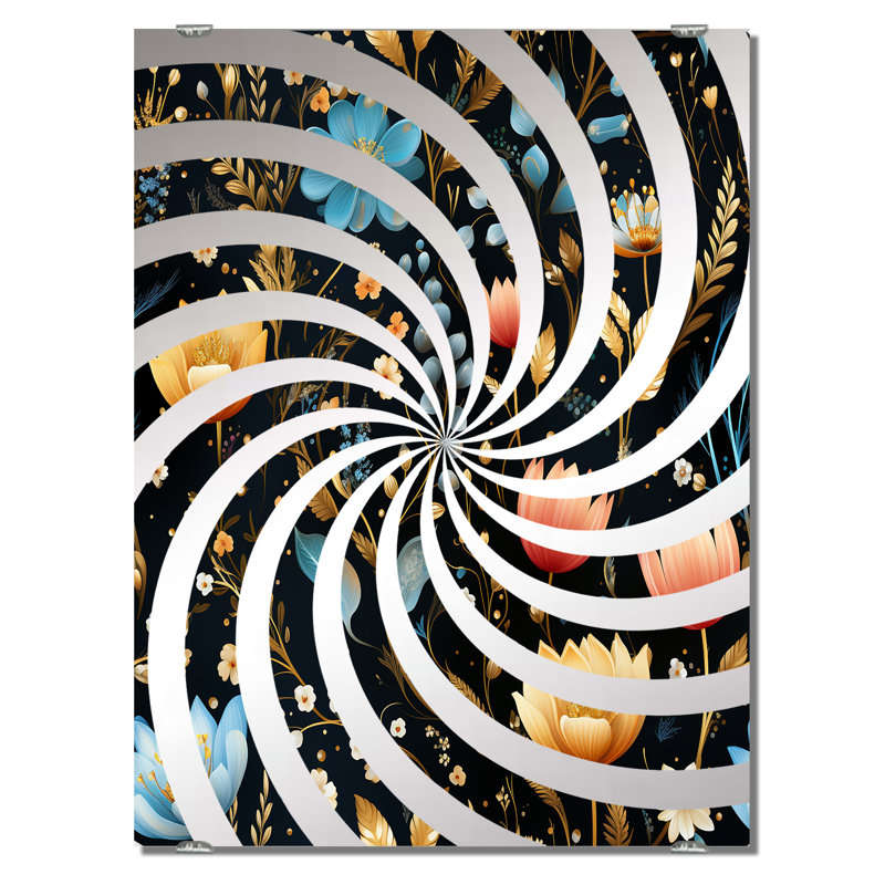 Kasperi - Floral Decorative Wall Mirrors MIR141484, 32" x 24"