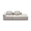 Canapé modulaire Sofinity de 118 po avec système de confort à 5 couches, housses imperméables et lavables à la machine, pour le salon et l'utilisation commerciale, beige