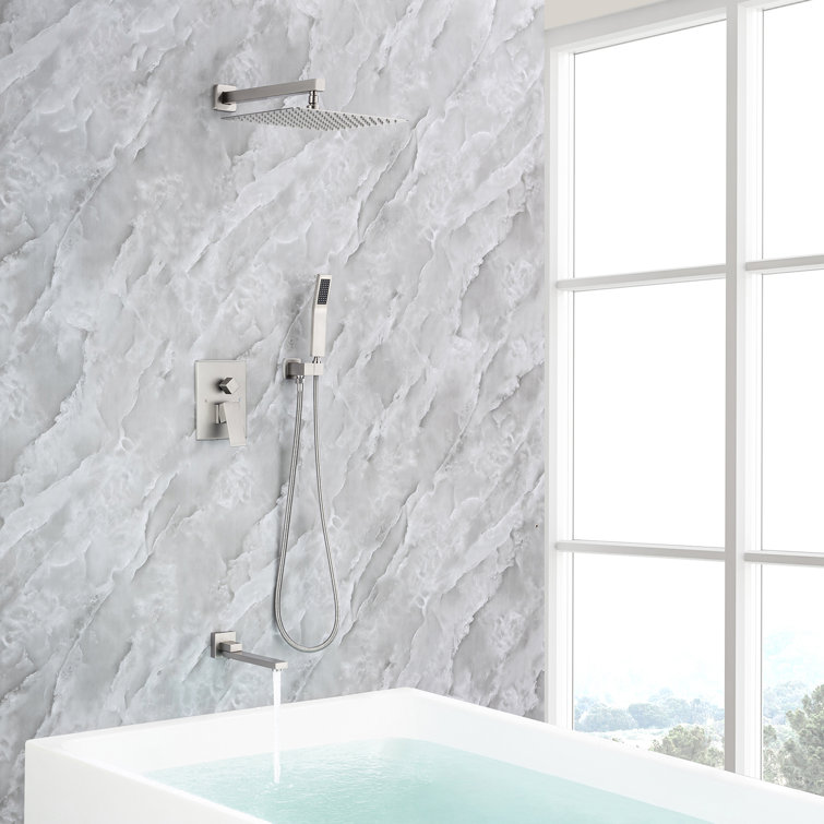 Système de douche complet avec valve brute