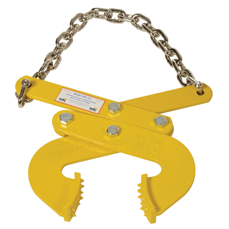 Double Scissor Pallet Puller in Jaw, 13.75" H x 16.75" W x 2" D