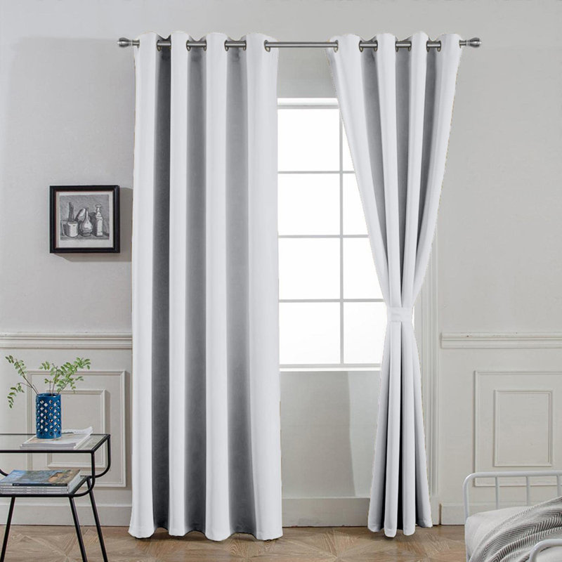 Paire de rideaux occultant Demaurie, Gris