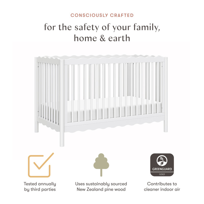 Swell 4-in-1 Convertible Crib, White