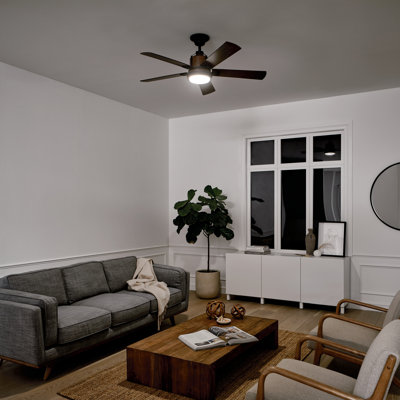 Ventilateur de plafond 52 po avec lumière DEL Kichler Colerne