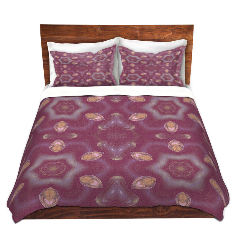 Ensemble de housse de couette en microfibre DiaNoche par Pam Amos - Teardrops Red