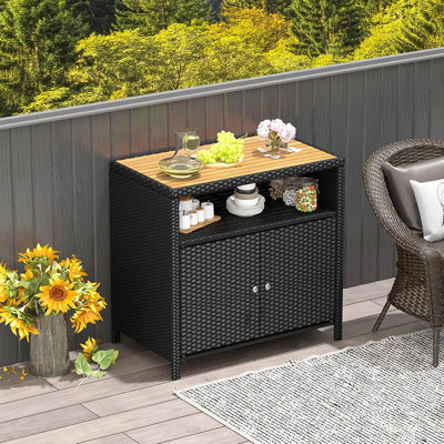 Storage Cabinet, Outdoor Patiojoy Buffet Cabinet...