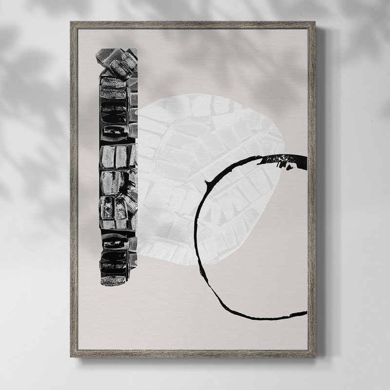 Zen Zen I, reproduction encadrée - bois massif, H 11 po x l 9 po