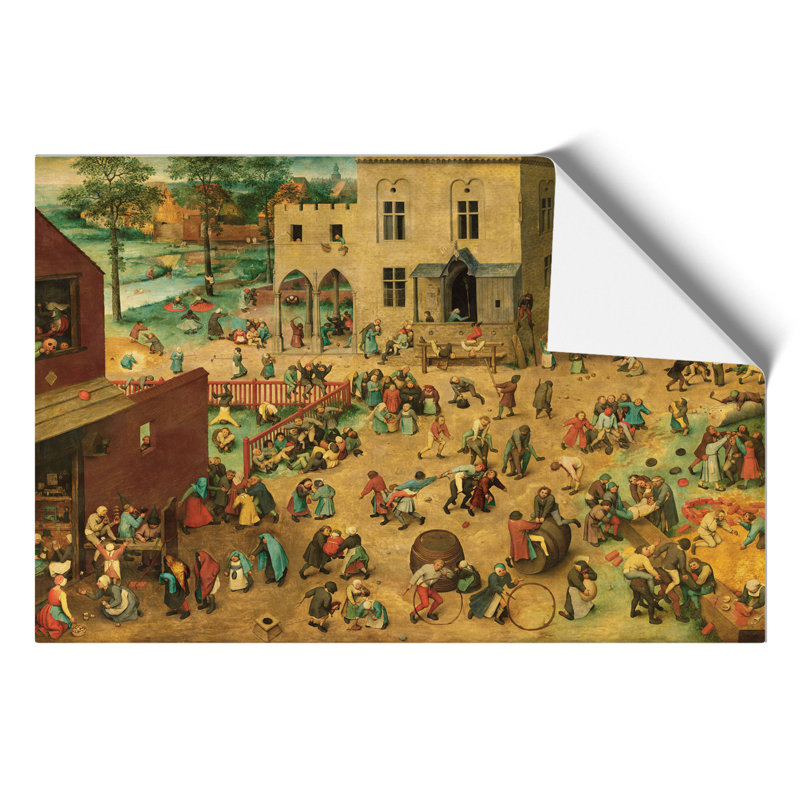 Children's Games by Pieter Bruegel The Elder - Frameless Print, 30cm H x 42cm W x 0.1cm D