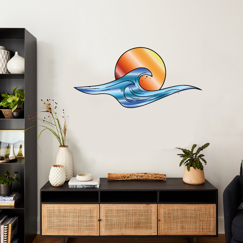 Nautical & Beach Non-Wall Damaging Wall Decal, 35" H x 40" W