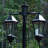 Victorian Double Head Post Lamp
