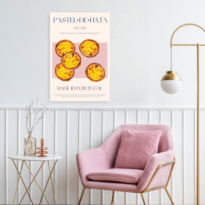 Art mural traditionnel doré à la crème anglaise