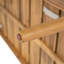 Chaise longue d'extérieur avec roulettes Riviera, structure en bois d'acacia (ensemble de 2)