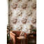 Papier peint floral aquarelle amovible beige