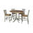 Anduena Extendable Solid Wood Top Pedestal Dining Set-630744148-545317416