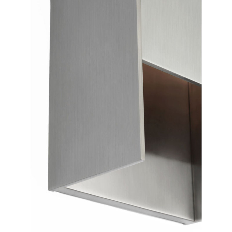 Align Shielded Wall Light, 2 Lights, Stainless Steel, 11" Height