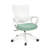Nouhaus Aeris Ergonomic Office Chair, Mid-back Swivel Desk Chairs with Adjustable Height Tilt Function, Comfy Seat for Home Task, Green-115577874