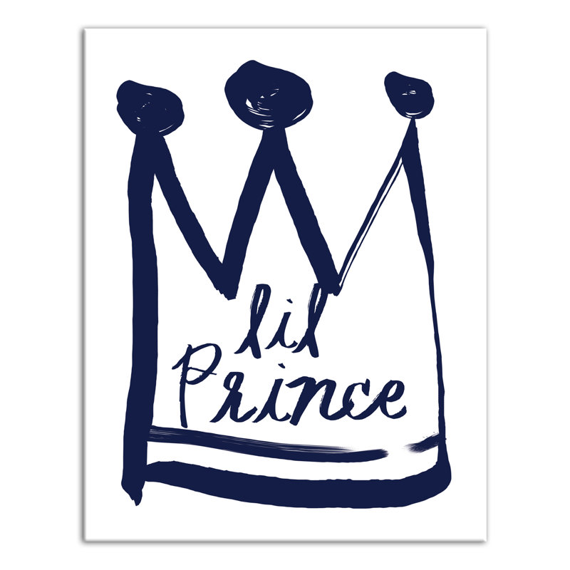 Art sur toile little prince Brewer, H 14 po x l 11 po x P 1,25 po, Bleu