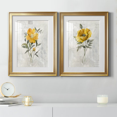 Canary Linen pivoine - ensemble de 2 reproductions d'art