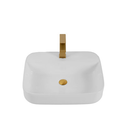 Modern Ceramic Wash Basin - White, Fits Seamlessly In Bathrooms White Countertop Adds A Touch To