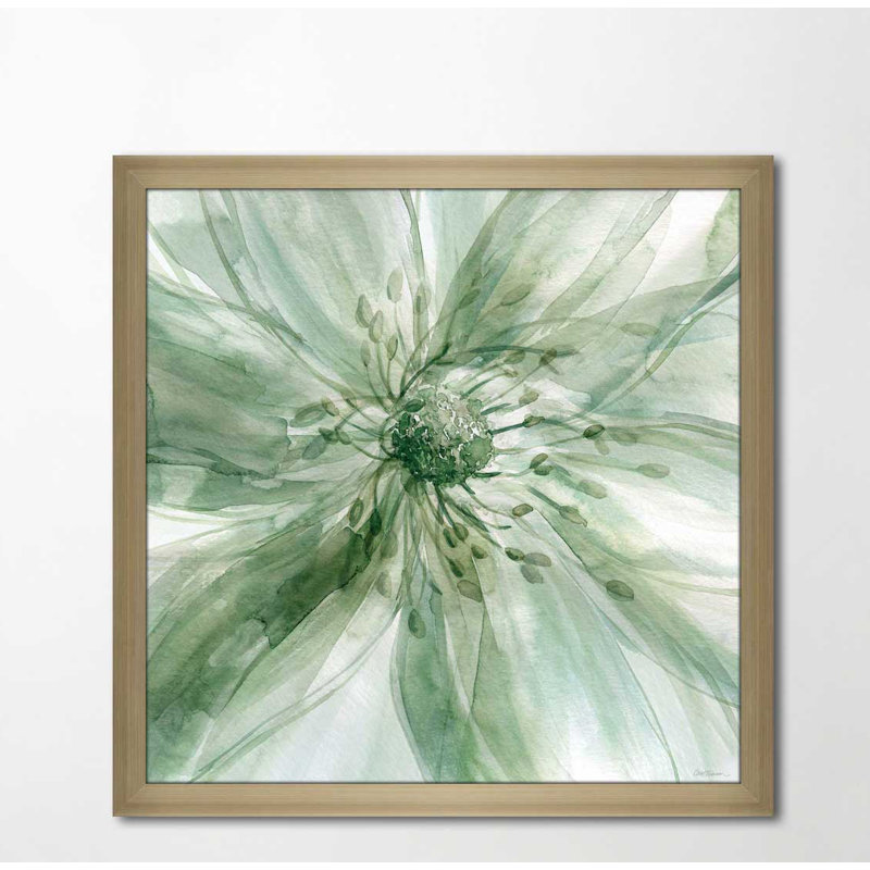 «Macro Sage Flower I» par Carol Robinson - reproduction de cadre photo, H 27,5 po x l 27,5 po x P 0,75 po