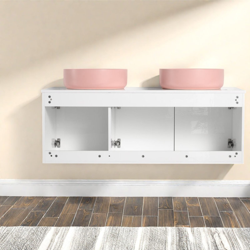 Wall Mounted Single Double With Stone Top