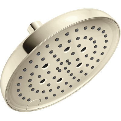 Pomme de douche 8 pouces Delta, 6 réglages, nickel poli, 1,75 gallon par minute