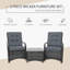 Alessia 2 - Person Patio Dining Set with Rectangular Table , Cushions Included-2024096797-2024096798