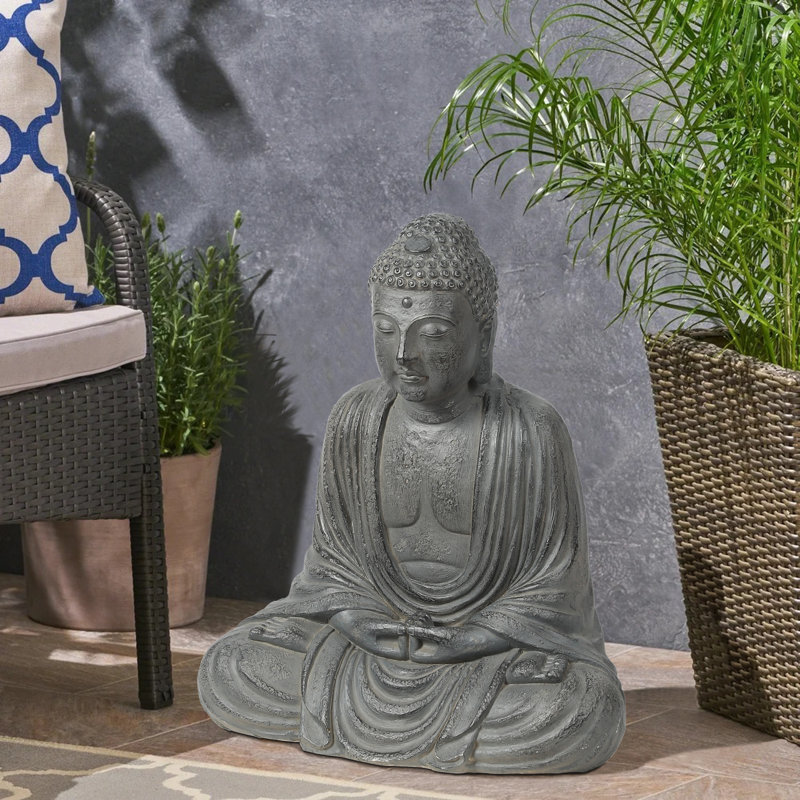 Statue de jardin bouddha méditant Eirena