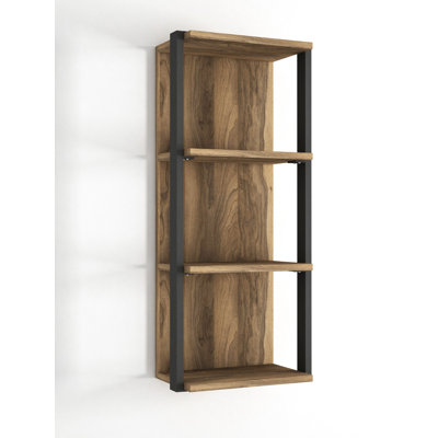 Geertruida 4 Piece Industrial Pipe Shelves