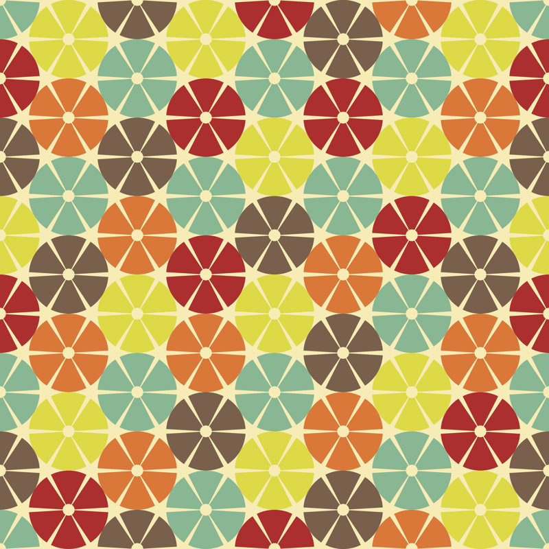Geometric Pattern - Wrapped Canvas Print, 30cm H x 30cm W x 3.8cm D