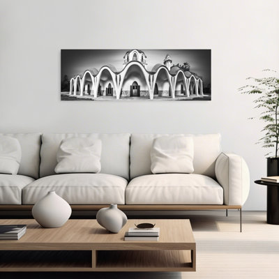Wavy Roofline Architecture Classic Elegant Modern Architecture Wall Art