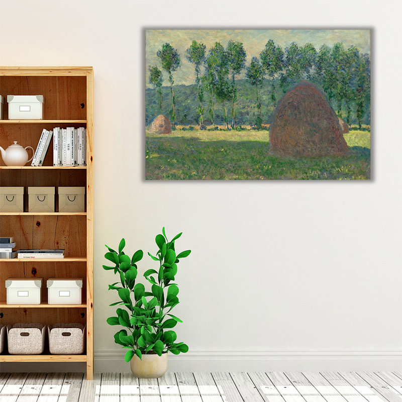 Botte de foin près de Giverny, 1884, reproduction d'art sur toile, H 40 po x l 60 po