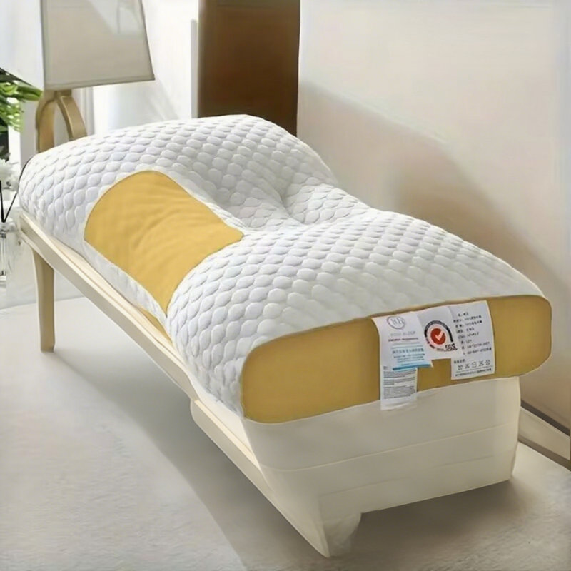 Coussin de massage en coton tricoté YBZ 3D - jaune (1 paquet)