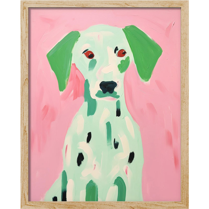 " Cute Dalmatian Puppy ", Natural, 16" H x 12" W