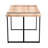 55.1"X31.4"X29.9" Rectangular Dining Table For 6, Industrial Style, 1.5" Thick Tabletop With Black Metal Legs, Kitchen And Living Room Table, 55.1"X31.4"X29.9", Fits 4-6, Space