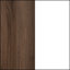 Natural Walnut/Pure White