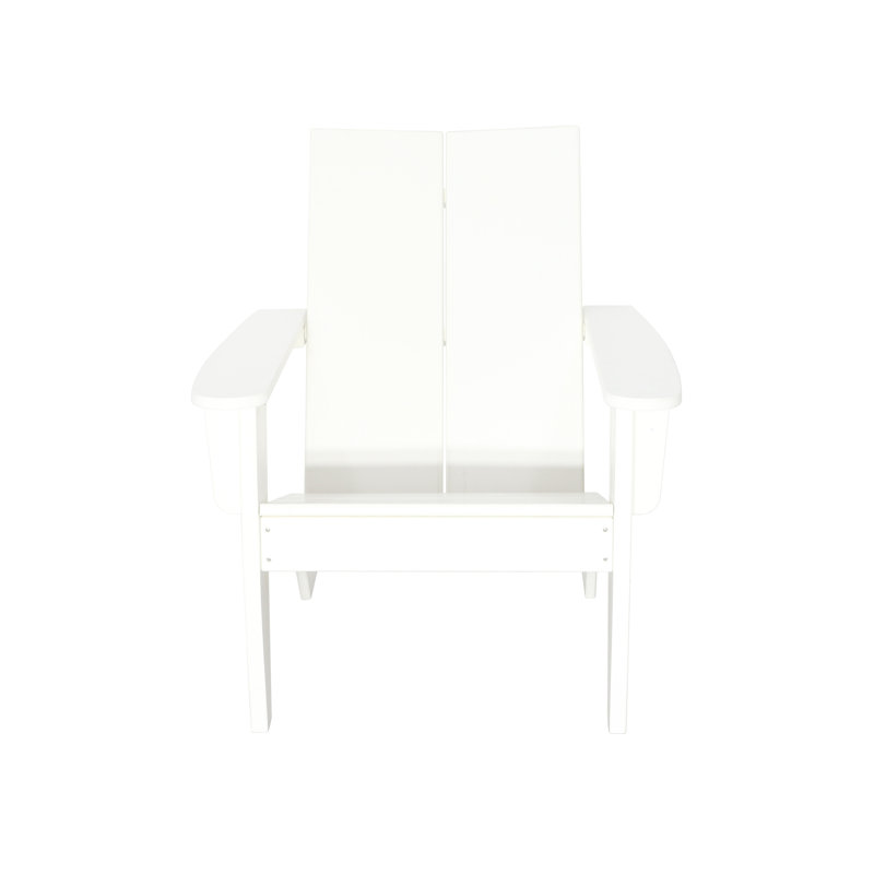 Outdoor Modern Adirondack Chair, White