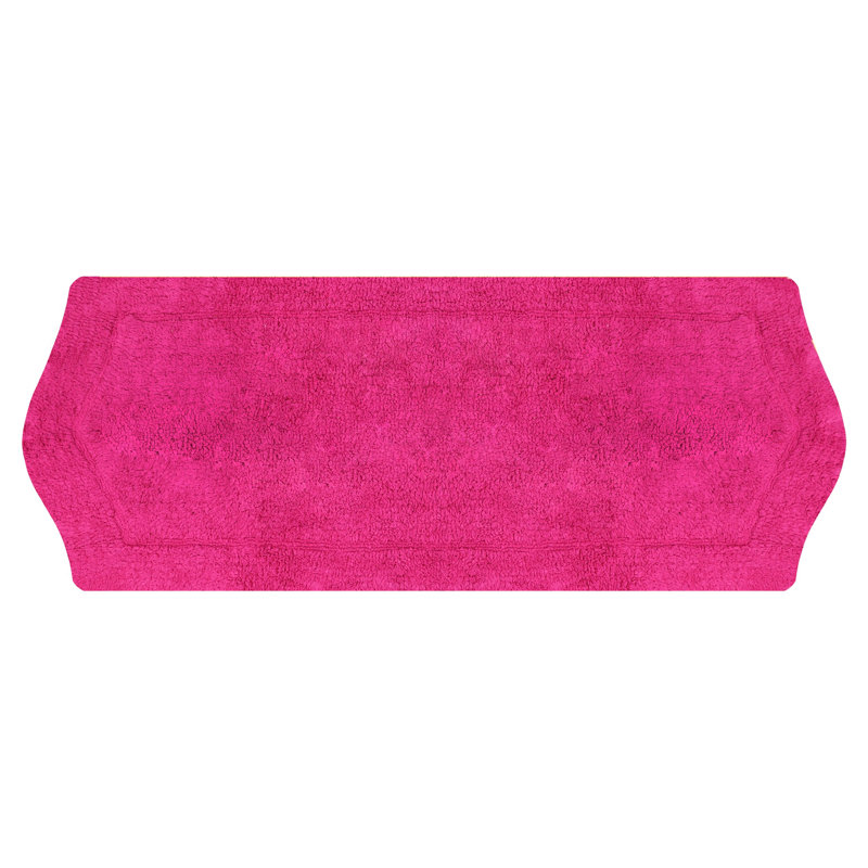 Tapis pour salle de bain Morissette, L 22 po x L 60 po, Rose millennial