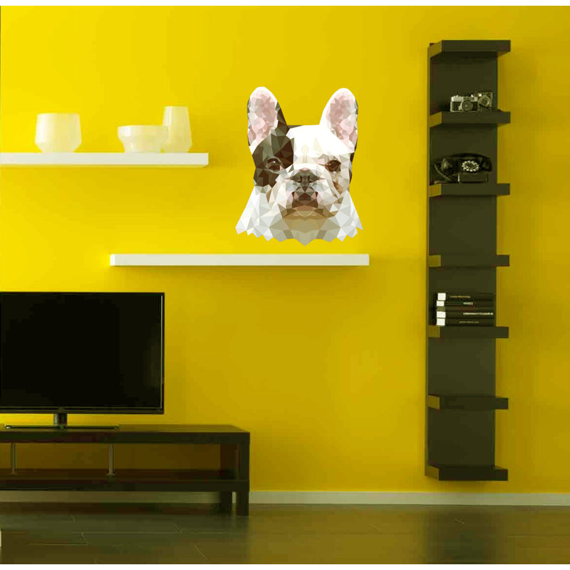 Décalcomanie murale Français Bulldog, H 22 po x l 26 po