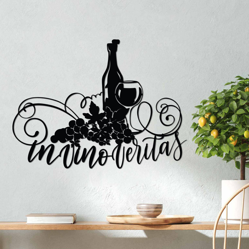 Stylish Decorative Metal Wall Accessory, Black Finish, 22.0 x 16.5 inches | 100% Metal Construction, Thickness: 0.06 inches | Lightweight at 1.1 lbs, Perfect for Home Decor, Modern Aesthetic & Unique Design