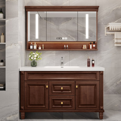 Meuble-lavabo de style village américain