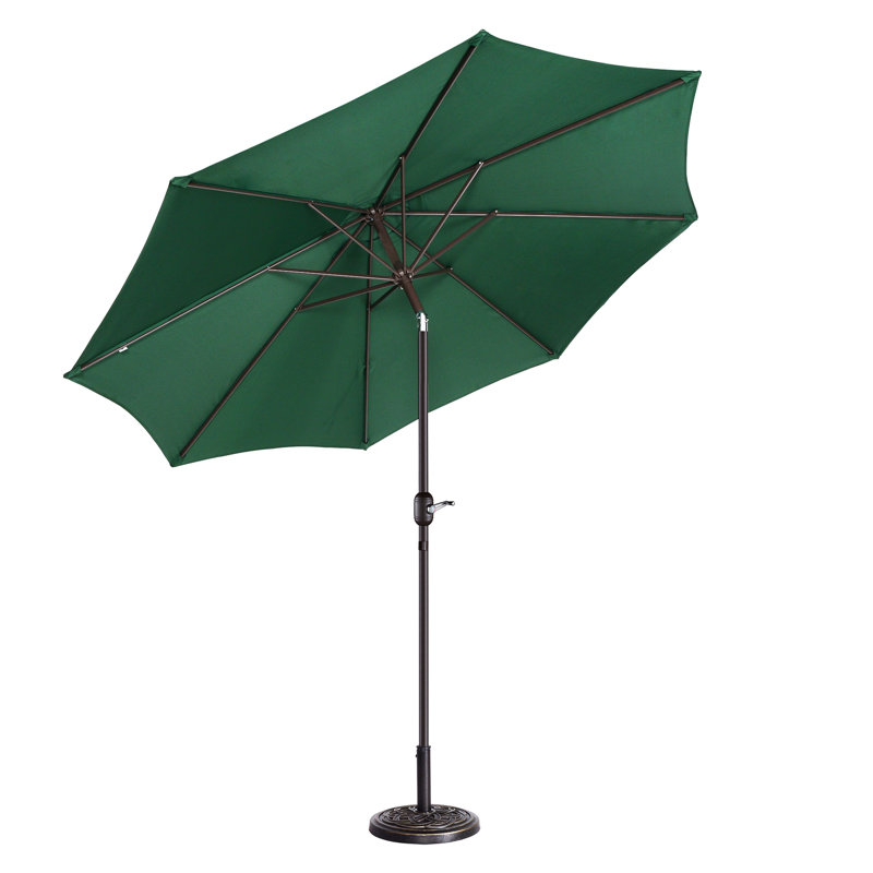 274.32cm Tilt Market Parasol, Forest Green