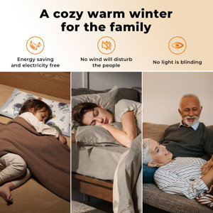 Antarctic Star 4000 BTU Electric Radiator Space Heater with Adjustable ...